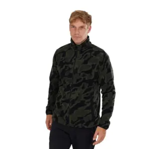 Fundango Nestor Ii Fleece Met Volledige Rits Army