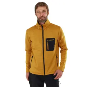 Fundango Revolution Fleece Met Volledige Rits Mustard