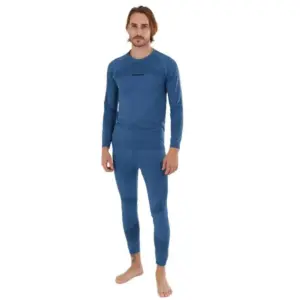 Fundango Seamless Lange Mouwen Basislaagset Blauw