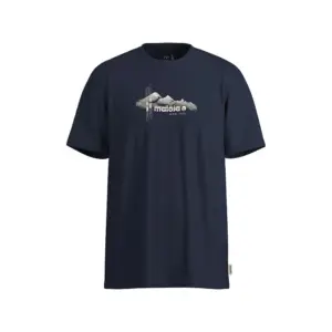 Maloja Weisseggm T-shirt Met Korte Mouwen Blauw