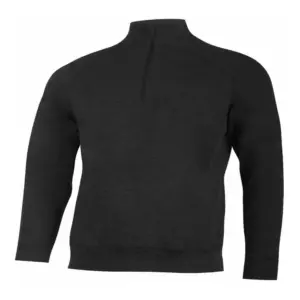 Lasting Amir Fleece Met Halve Rits Zwart