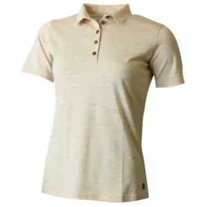 Lasting Bibi Korte Mouw Poloshirt Beige