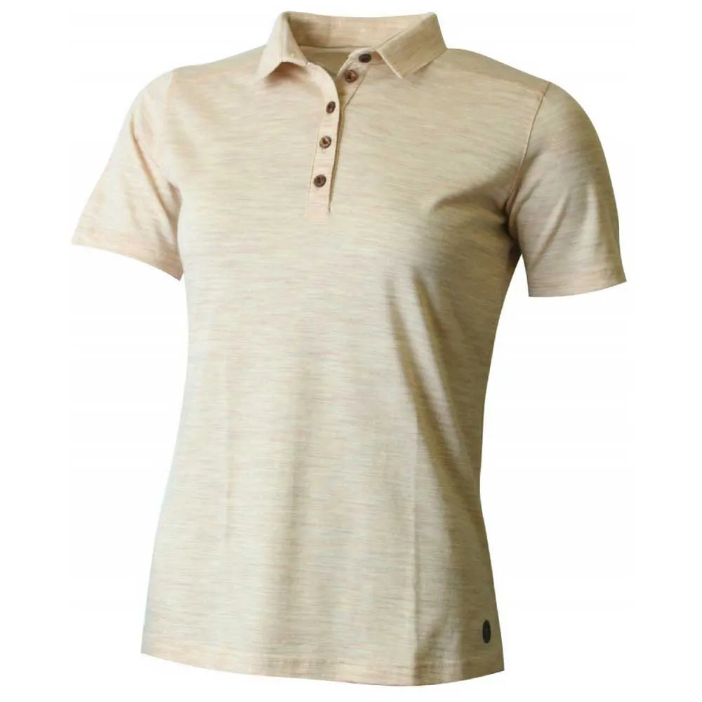 Lasting Bibi Korte Mouw Poloshirt Beige