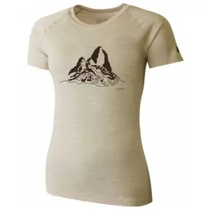 Lasting Bria T-shirt Met Korte Mouwen Beige