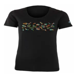 Lasting Flavia T-shirt Met Korte Mouwen Zwart