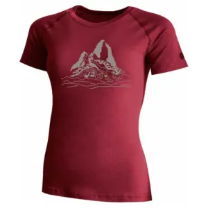 Lasting Loreta T-shirt Met Korte Mouwen Maroon