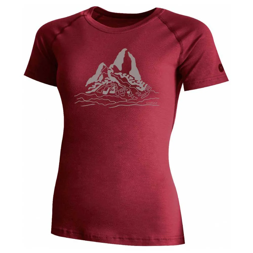 Lasting Loreta T-shirt Met Korte Mouwen Maroon