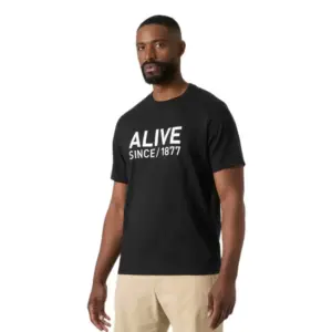 Helly Hansen Core Graphic T 2.0 T-shirt Met Korte Mouwen Zwart