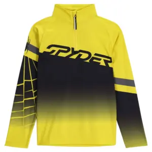 Spyder Incline Sweatshirt Met Halve Rits Geel