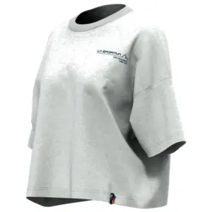 La Sportiva Since 1928 Crop T-shirt Met Korte Mouwen Chalk / Limestone