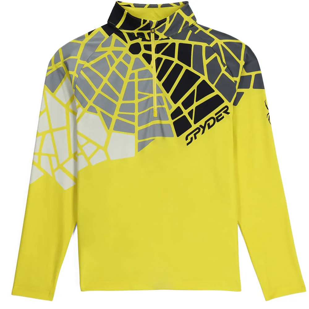 Spyder Legacy Sweatshirt Met Halve Rits Geel