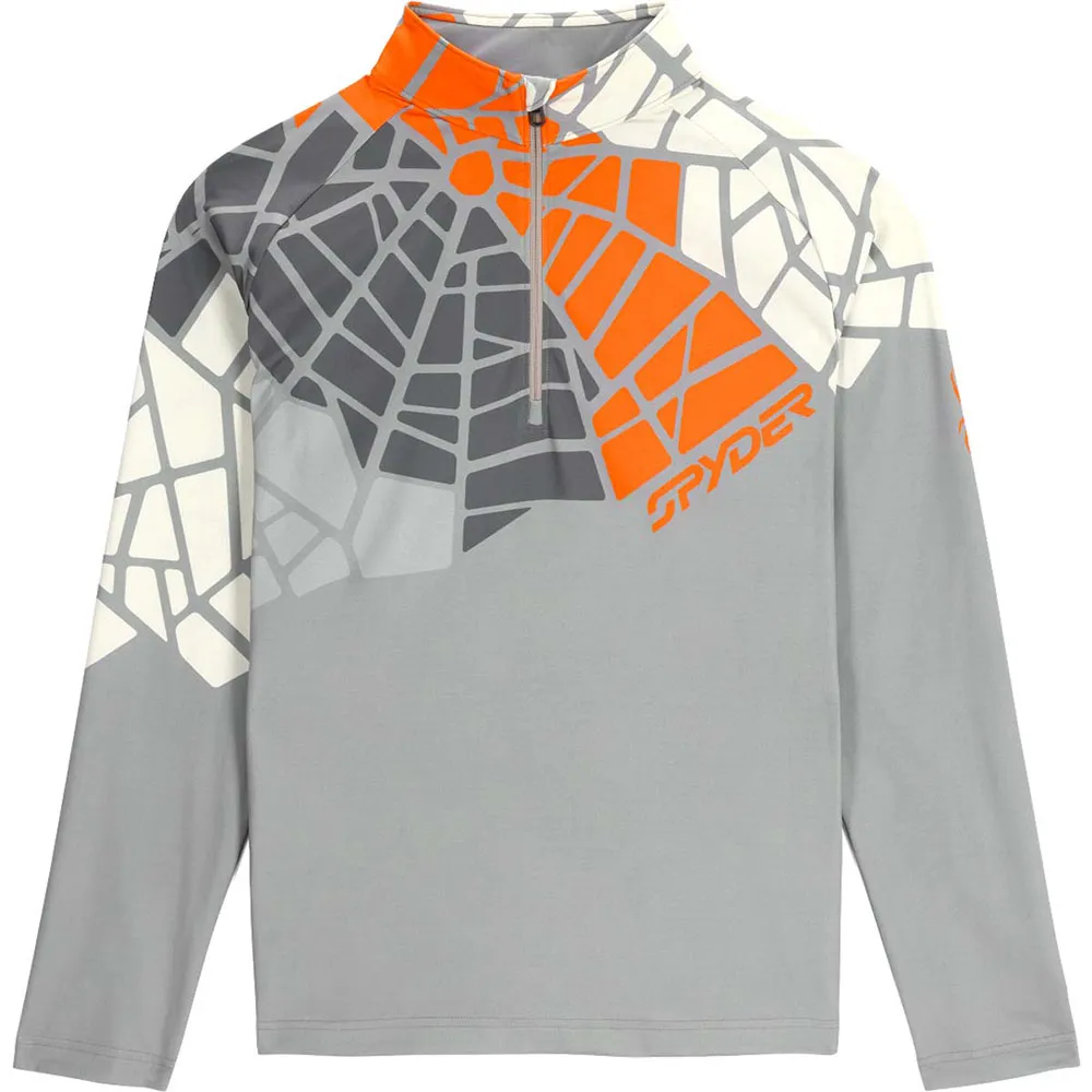 Spyder Legacy Sweatshirt Met Halve Rits Concrete