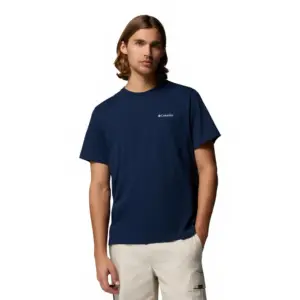 Columbia Csc™ Logo Back T-shirt Met Korte Mouwen Marineblauw