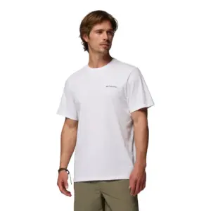 Columbia Csc™ Logo Back T-shirt Met Korte Mouwen Wit