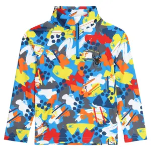 Spyder Mini Glacial Sweatshirt Met Halve Rits Blauw