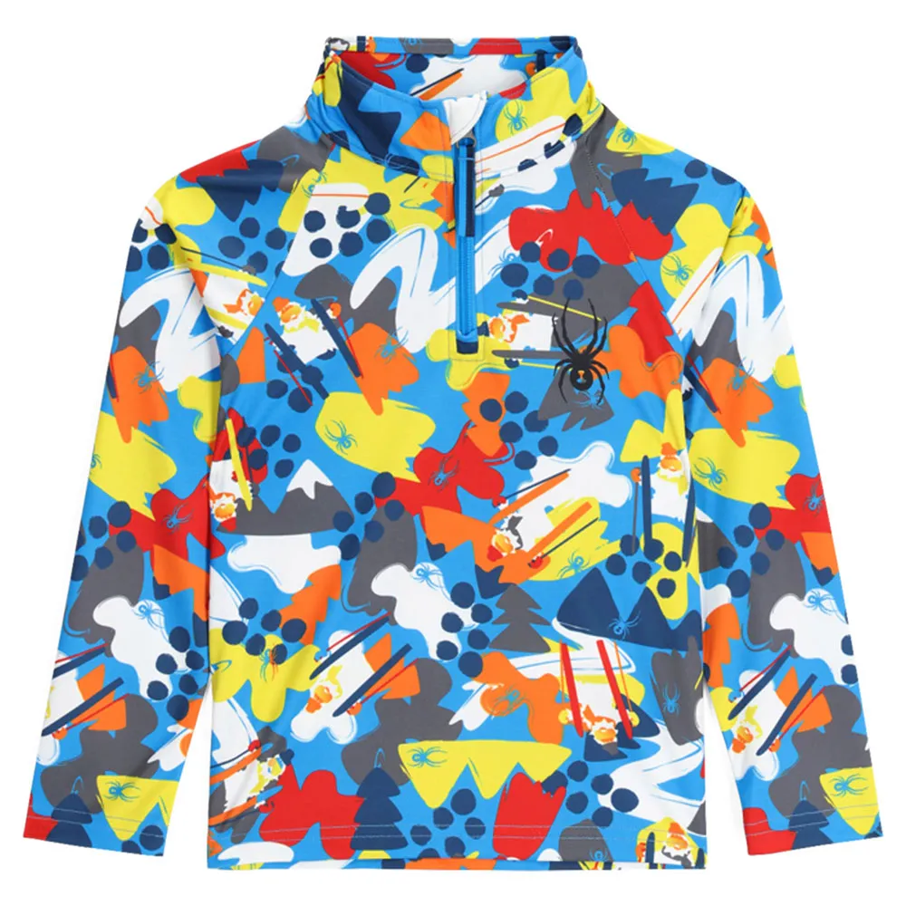 Spyder Mini Glacial Sweatshirt Met Halve Rits Blauw