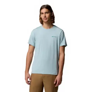 Columbia Parsons Point™ Back Graphic T-shirt Met Korte Mouwen Marine Light Heather / Athletic Gem Badge