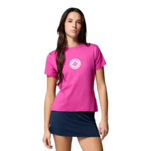 Columbia Parsons Point™ Graphic T-shirt Met Korte Mouwen Fuchsia Heather / Gem Focused