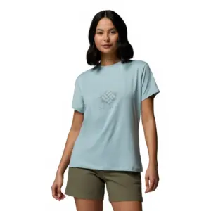 Columbia Parsons Point™ Graphic T-shirt Met Korte Mouwen Marine Light Heather / Splattered