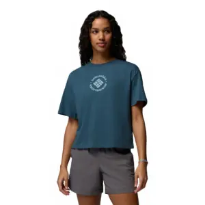 Columbia Rolling Bend™ Relaxed T-shirt Met Korte Mouwen Everblue / Gem Focused