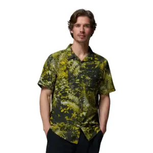 Columbia Tech Trail™ Overhemd Met Korte Mouwen Antique Moss / Geofern Greenscape