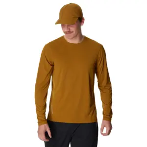 Houdini Pace Air T-shirt Met Lange Mouwen Goud