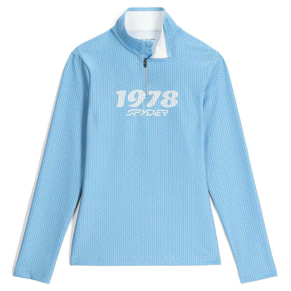 Spyder Vivid Sweatshirt Met Halve Rits Blauw