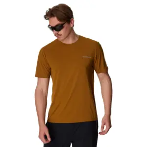 Houdini Pace Air Message T-shirt Met Korte Mouwen Goud