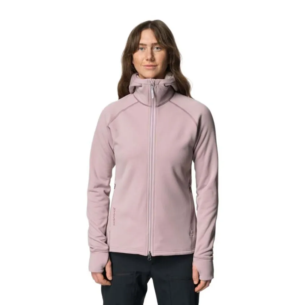 Houdini Pace Flow Sweatshirt Met Halve Rits Zilver