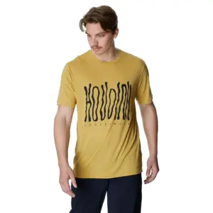 Houdini Tree Message T-shirt Met Korte Mouwen Golden Fields / Wave