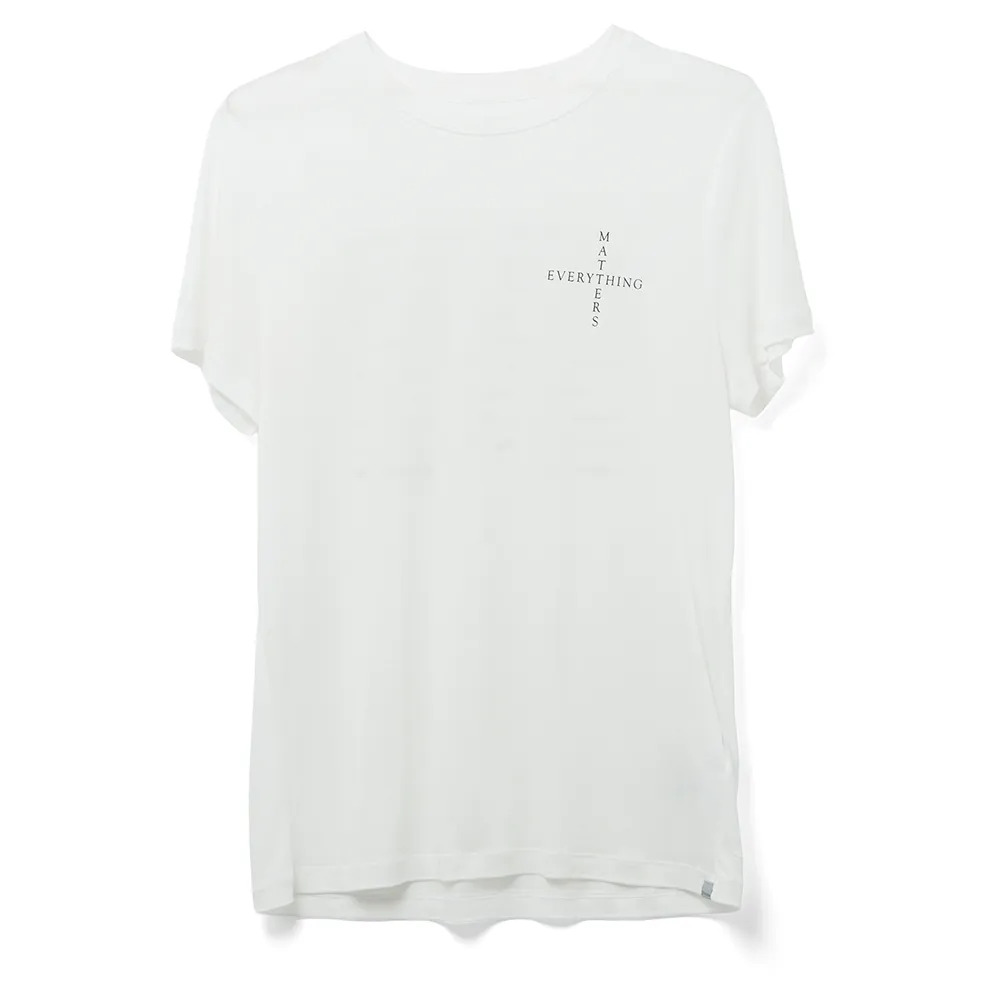 Houdini Tree Message T-shirt Met Korte Mouwen Wit