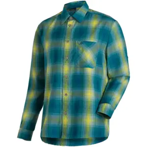 Maier Sports Claas Overhemd Met Lange Mouwen Corn / Petrol / Poppins / Check
