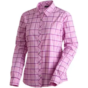 Maier Sports Kendra L/s W Overhemd Met Lange Mouwen Lilac Check
