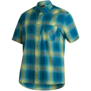Maier Sports Mauro Overhemd Met Korte Mouwen Corn / Petrol / Poppins / Check