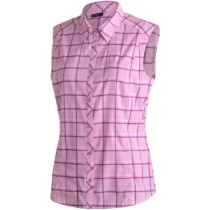 Maier Sports Sana Mouwloos Shirt Lilac Check