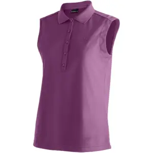 Maier Sports Ulrike Mouwloze Polo Bruised Boysenberry