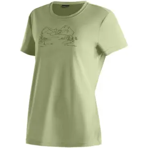 Maier Sports Wilma Print T-shirt Met Korte Mouwen Groen