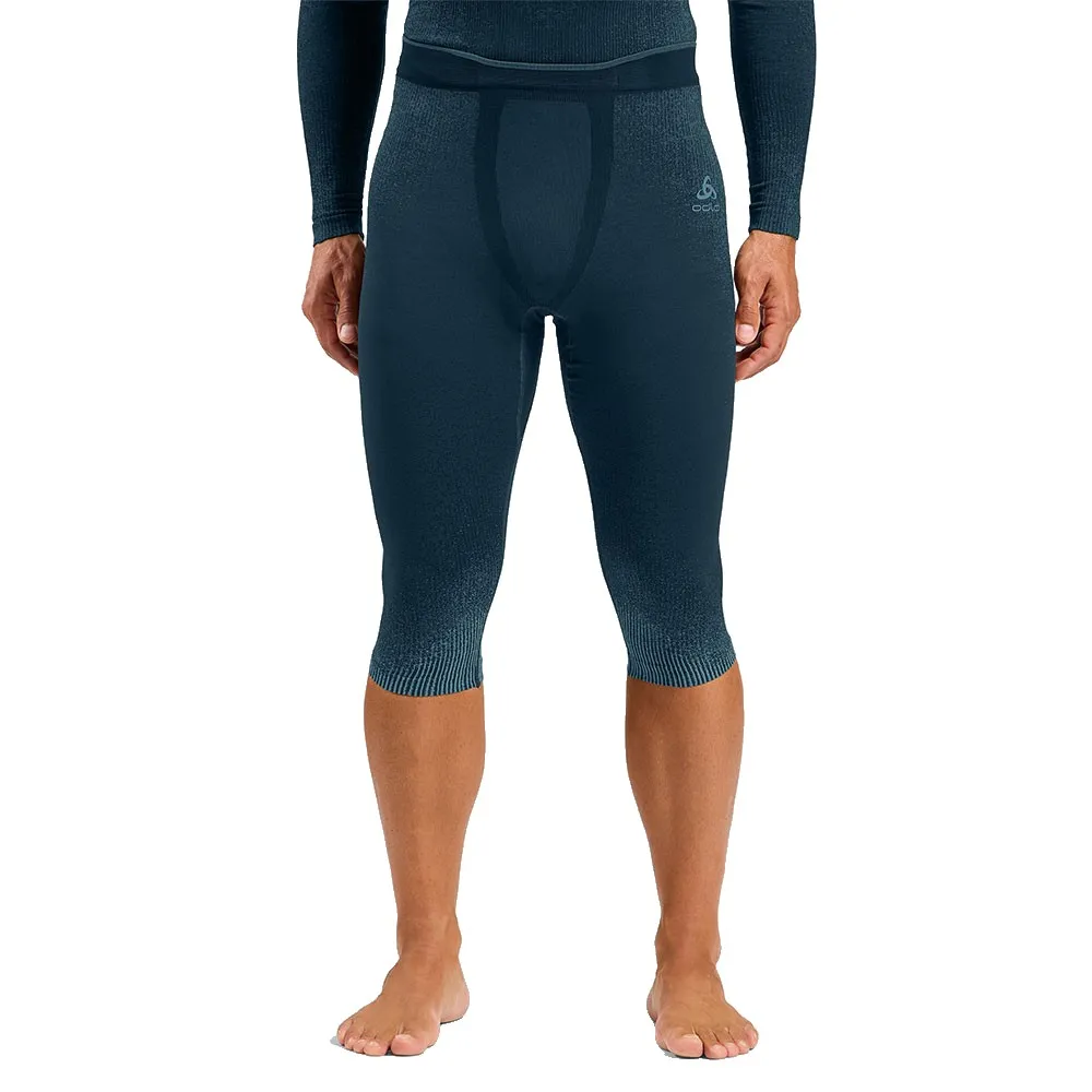 Odlo Performance Warm 3/4 Basislaag Broek Blauw