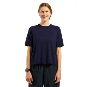 Odlo Wool Waffle T-shirt Met Korte Mouwen Eclipse