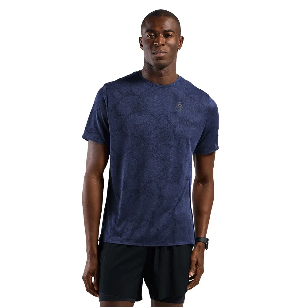 Odlo Zeroweight Engineered Chill-tec T-shirt Met Korte Mouwen Eclipse Melange