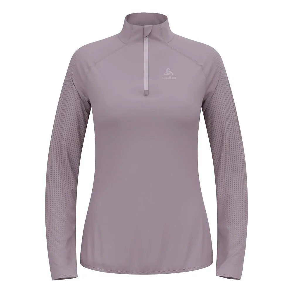 Odlo Zeroweight Warm Sweatshirt Met Halve Rits Grijs