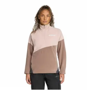 Adidas Terrex Multi Climawarm Anorak Fleece Met Halve Rits Bruin