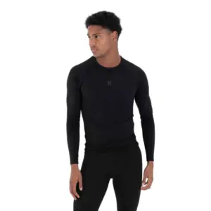 Hurley Heat Carbon Lange Mouwen Basislaag Zwart