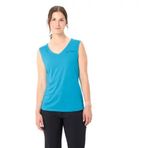 Vaude Essential Mouwloos T-shirt Blauw