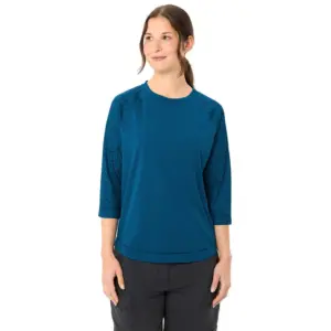 Vaude Neyland Ii T-shirt Met 3/4 Mouw Blauw