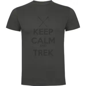 Kruskis Keep Calm And Trek T-shirt Met Korte Mouwen Lead