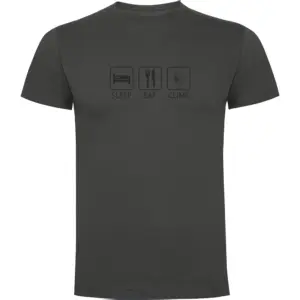 Kruskis Sleep Eat And Climb T-shirt Met Korte Mouwen Lead