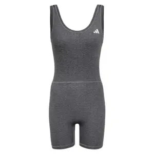 Adidas Optime Essentials Htr 1pc Mouwloos Lichaam Grijs