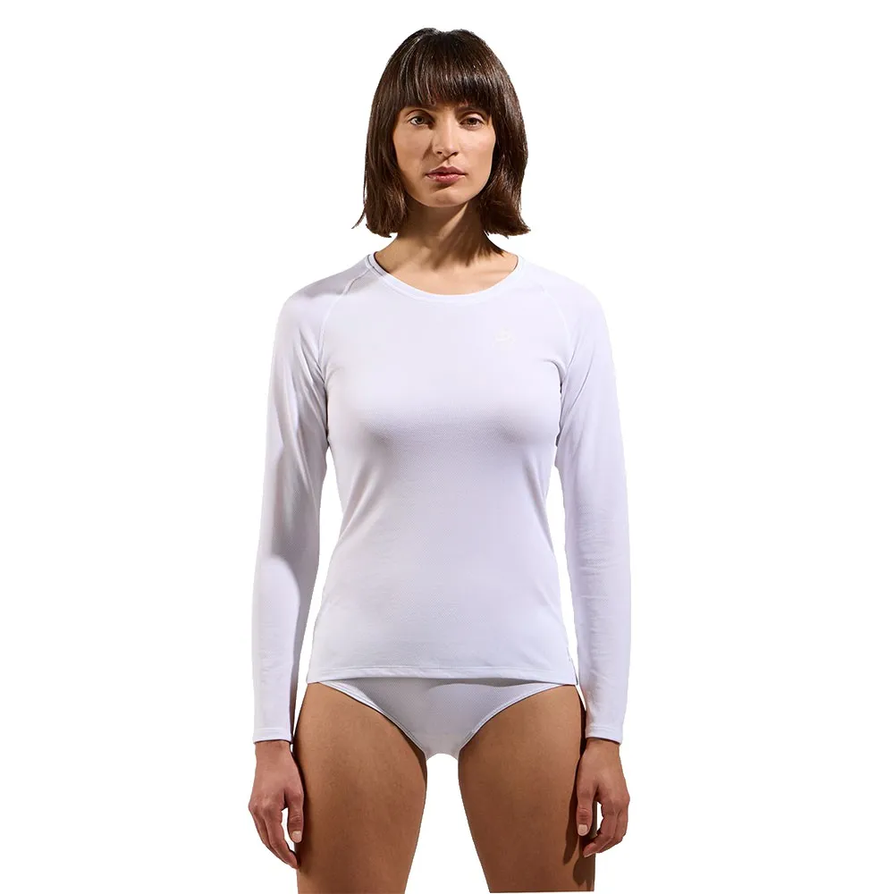 Odlo Active F-dry Light Lange Mouwen Basislaag Wit