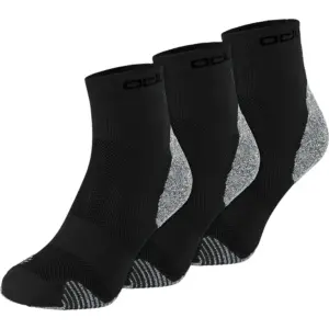 Odlo Caramicool Quarter Lange Sokken Zwart